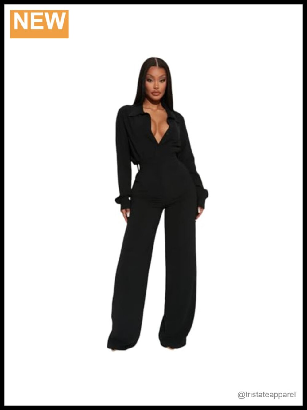 Women's 2 Piece Business Casual Set Wrinkle Free Button Down Shirt & Wide Leg